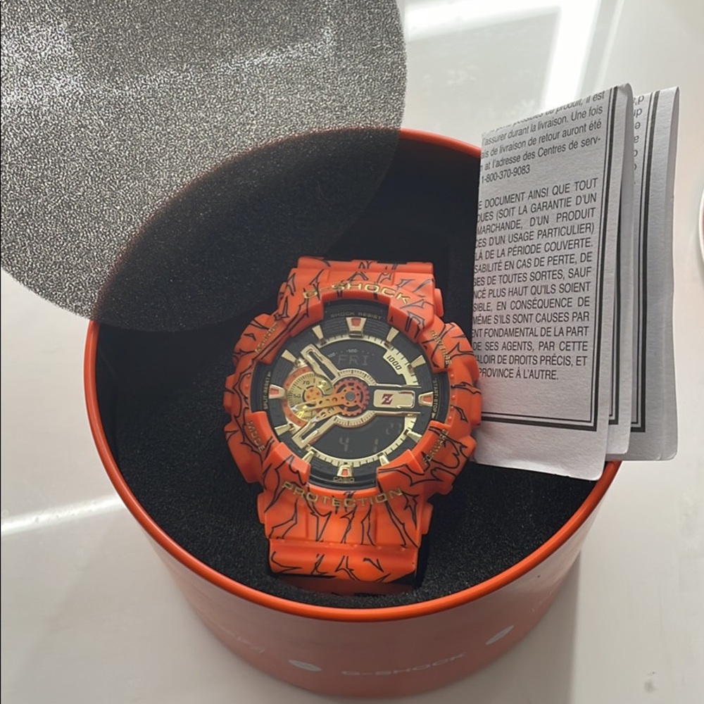 CASIO G-SHOCK x DRAGONBALL Z WATCH (Brand New - Model # GA-110JDB-1A4)